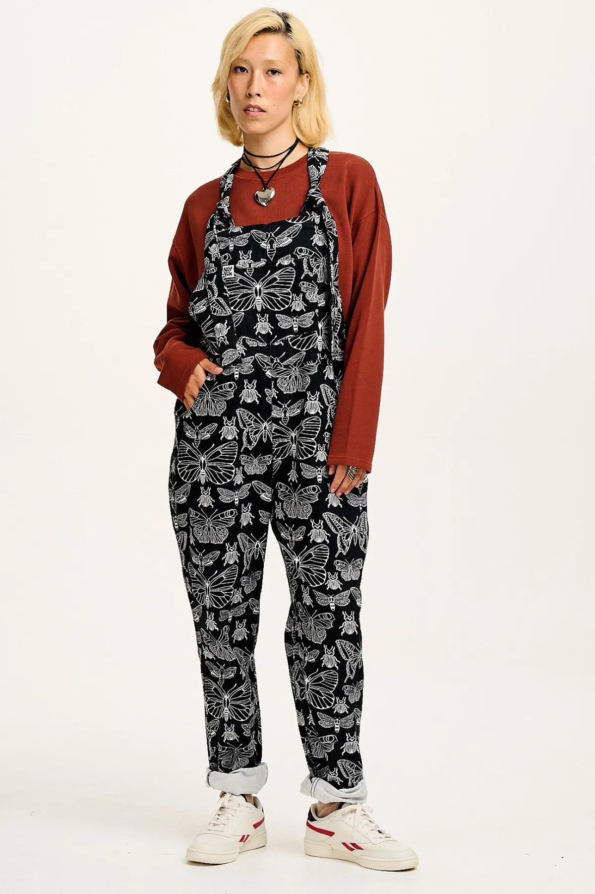 Clearance Reuben - Twill Dungarees in Papilio Print All Dungarees|Reuben - Classic