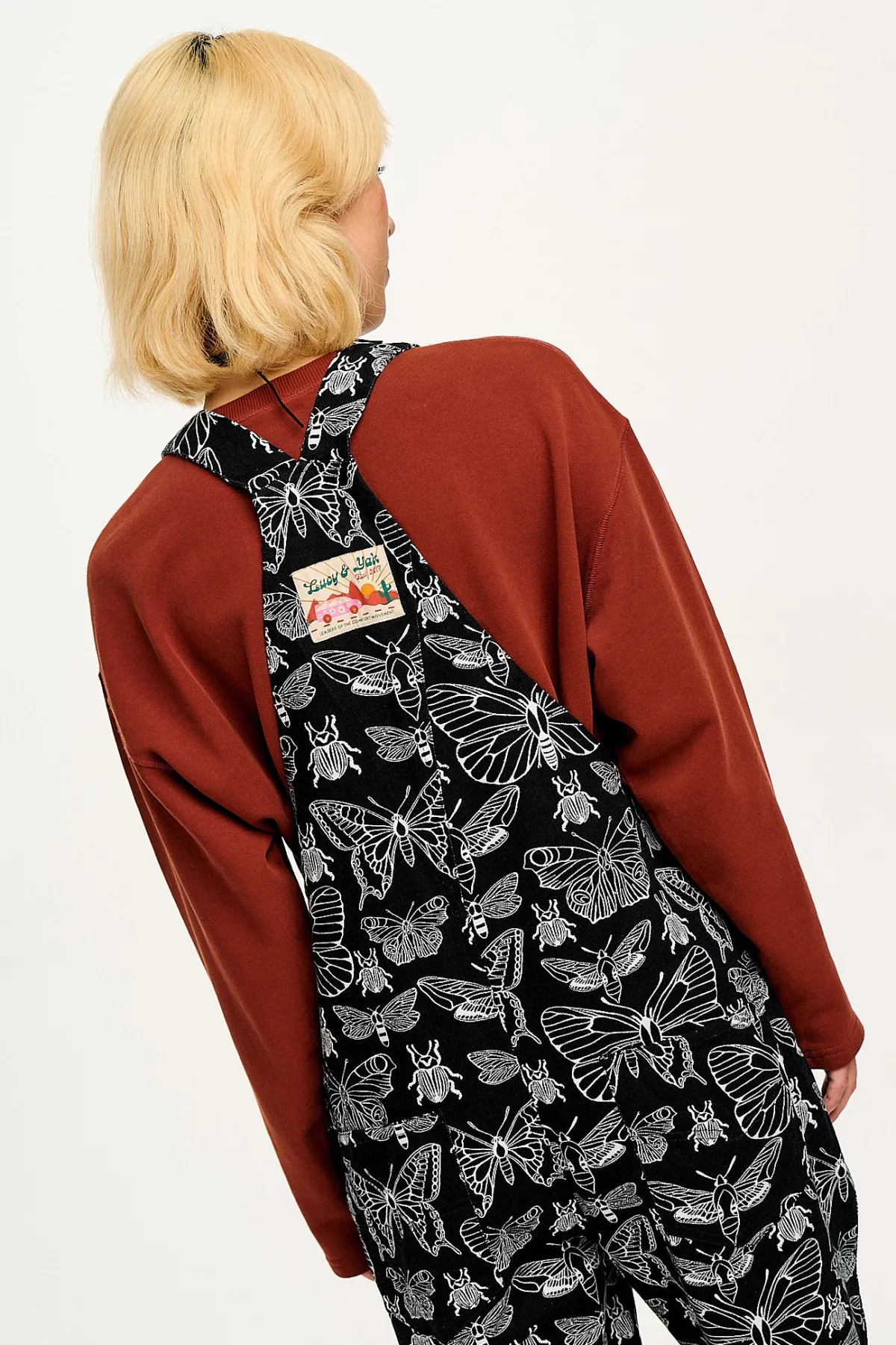 Clearance Reuben - Twill Dungarees in Papilio Print All Dungarees|Reuben - Classic