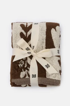 Clearance Romola - Extra Large Towel in Tulip Print All Accessories|Homeware
