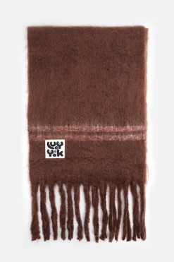 Best Rowan - Super Soft Scarf in Brown with Pink Stripe All Accessories|Scarves