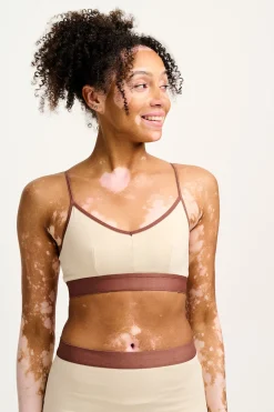 Fashion Ruby - Crop Top Cotton & Bamboo Bralette in Ecru All Tops & Tees|All Underwear