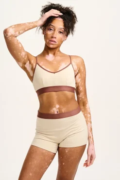 Fashion Ruby - Crop Top Cotton & Bamboo Bralette in Ecru All Tops & Tees|All Underwear
