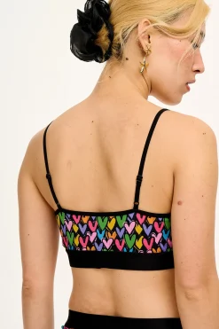 Hot Ruby - Crop Top Cotton & Bamboo Bralette in Summer Lovin' Print All Tops & Tees|All Underwear