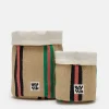 Online Runa - Plant Pot Cover in Natural, Pink, Green Stripe (2 Pack) All Accessories|Homeware