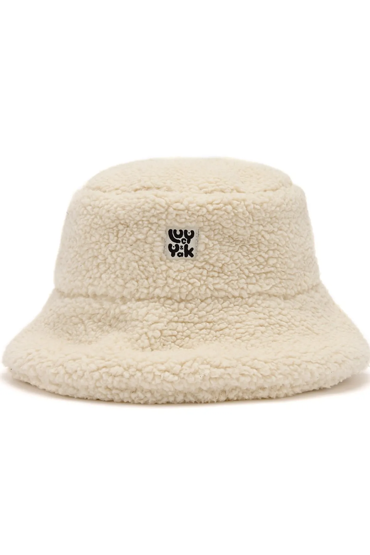 Best Travis - Borg Fleece Bucket Hat in Cream All Accessories|Hats & Hair