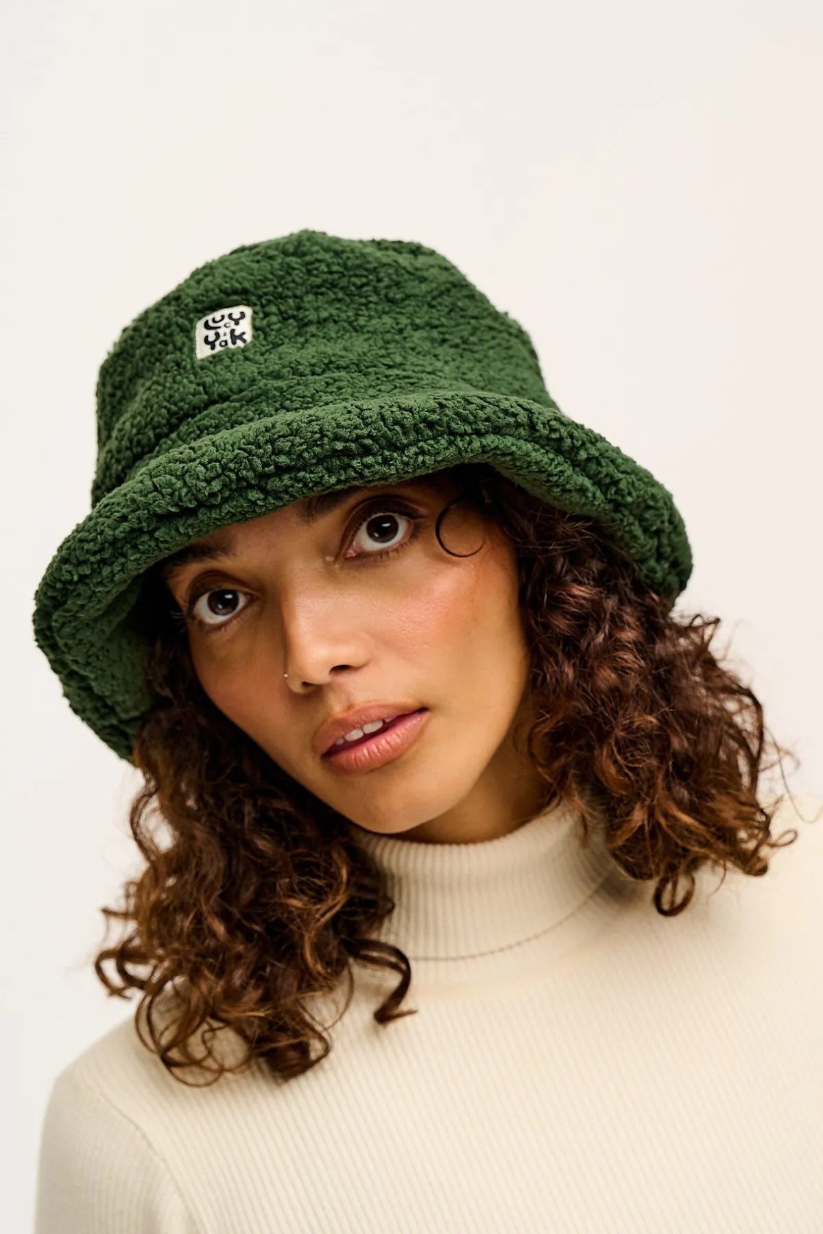 Outlet Travis - Borg Fleece Bucket Hat in Pine Green All Accessories|Hats & Hair