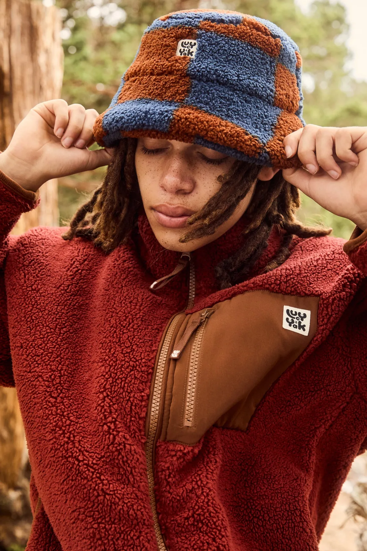 Fashion Travis - Borg Fleece Bucket Hat in Chester Check Print All Accessories|Hats & Hair