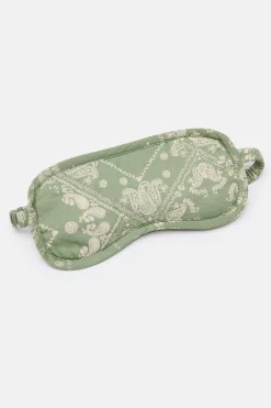 Clearance Yaima - Eye Mask in Green Eldorado Print All Nightwear|All Accessories
